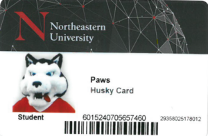 Example image of the front of a Husky Card