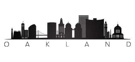 Oakland Skyline Silhouette