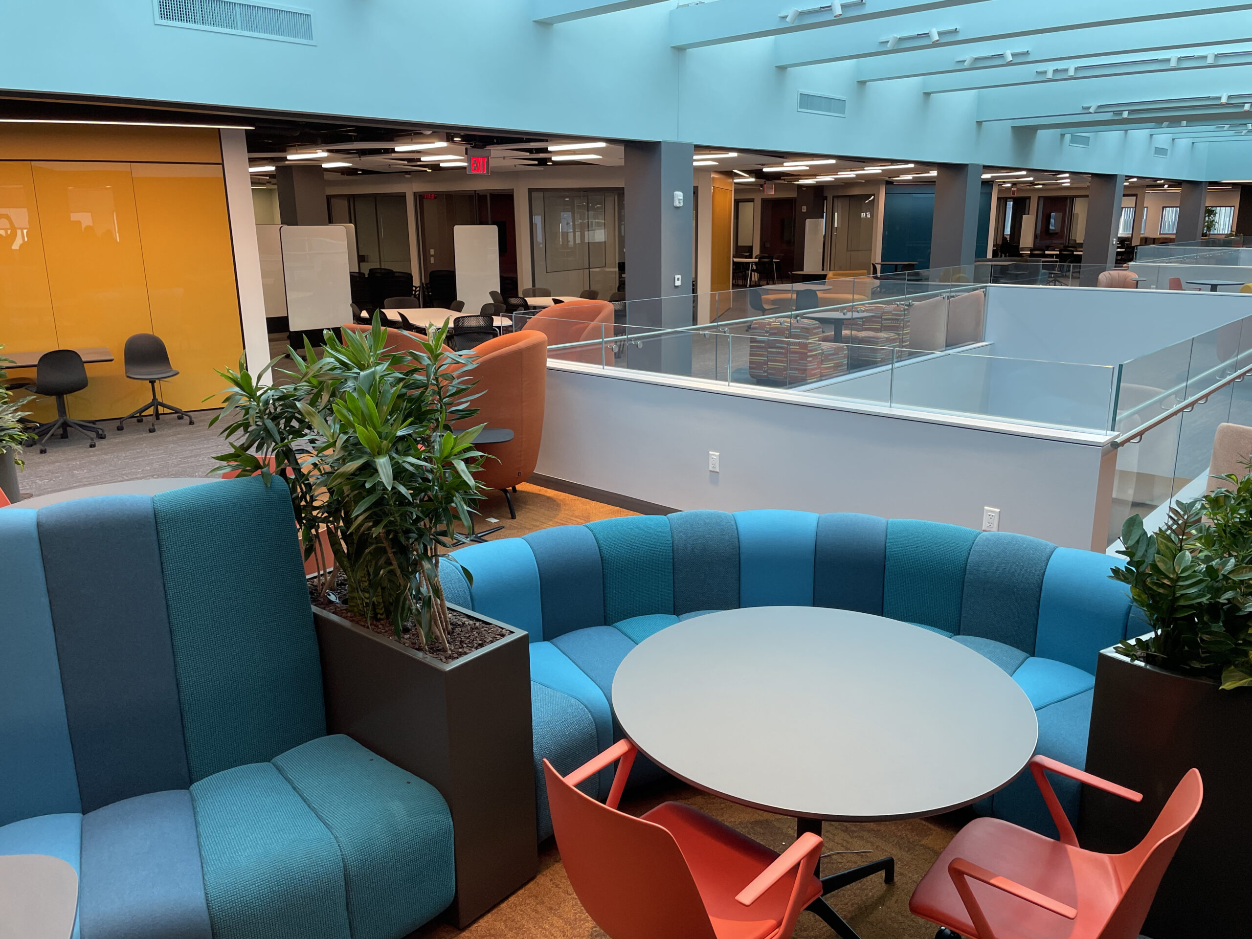 The newly renovated 4th floor of Snell Library